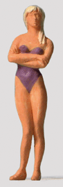 Individual Figures - Recreation & Sports -- Standing Female Swimmer