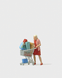 Individual Figures, Pedestrians -- Shopaholic w/Loaded Cart