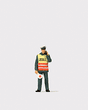 Individual Figure -- Customs Officer Wearing Safety Vest