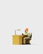 Working People -- Police Officer at Desk