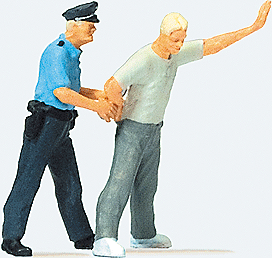Emergency Personnel -- One Police Office Arresting One Male