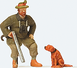 Individual Figure -- Seated Hunter w/Dog
