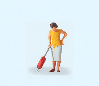 People At Home -- Woman w/Vacuum Cleaner