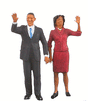 Pedestrian -- President Barack Obama & First Lady Michelle Obama