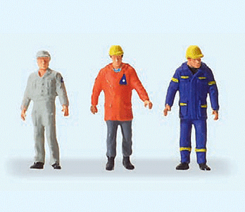 Emergency Personnel -- 60 Years Technical Emergency Service THW; 3 Figures in Period Uniform