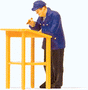Individual Figure -- Railroad Worker at Desk