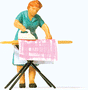 Woman Ironing