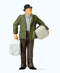 Man Walking w/Bird Cage