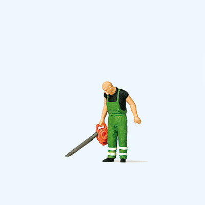 Man -- With Leaf Blower