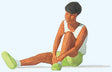 Woman Tying Shoes Individual Figure