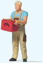 Man with Beer Crate Individual Figure