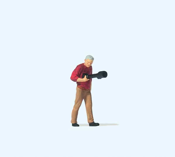 Photographer with Super Zoom Lens Individual Figure
