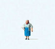 Woman Delivering Newspapers Individual Figure