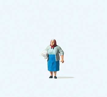 Woman Delivering Newspapers Individual Figure