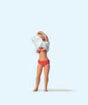 Female Lifeguard in Action Individual Figure