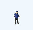 Level Grade Crossing Attendant Checking His Watch - Individual Figure