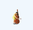 Musician with Double Bass - Individual Figure