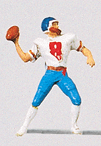 American Football Player Throwing Ball