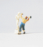 Individual Figure - Working People -- Sculptor With Sculpture