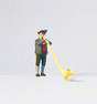 Individual Figure - Working People -- Alpine Horn Blower