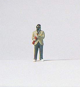 Individual Figure - Working People -- Criminal Wearing a Hooded Ski Cap with a Rifle