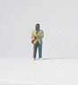Individual Figure - Working People -- Criminal Wearing a Hooded Ski Cap with a Rifle