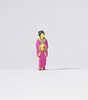 Individual Figure - Pedestrian -- Japanese Woman w/Kimono