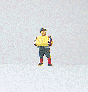Individual Figure - Working People -- Playing The Accordian