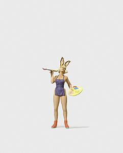 Individual Figures, Fantasy -- Female Artist w/Bunny Ears