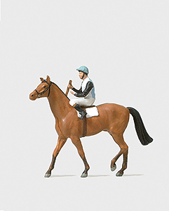 Recreation & Sports - Individual Figures -- Jockey On Horse