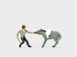 Individual Figure -- Lively Donkey