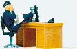 Individual Figure -- USA Seated Policeman