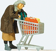 Homeless Woman w/Shopping Cart