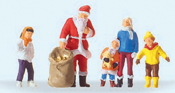 Santa Cluas with 4 Children