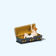 Female Vampire Holding Coffin Open