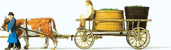 Wine Wagon w/Cows