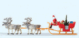 Christmas Sleigh -- Includes Santa, Packages & 4 Reindeer