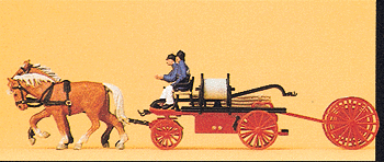 Emergency - Horse-Drawn Fire Equipment -- Hand Pumper