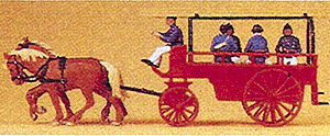 Emergency - Horse-Drawn Fire Equipment -- "Flying Squad" Personnel Wagon