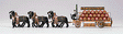 Horse-Drawn Wagon -- Beer Wagon w/Horses Spatenbrau