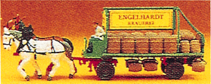 Horse-Drawn Wagon -- 1890s Beer Wagon