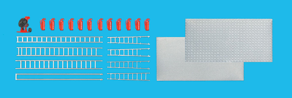 Ventilation Fan, Fire Extinguishers, Ladders & Treadplate Details