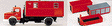 Emergency Vehicle Mercedes -- Meiller Multi-Purpose Truck w/Four Bodies