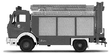 Emergency Vehicle Mercedes -- 1017 Rescue Unit w/Crane