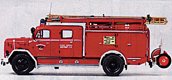 Emergency Magirus -- LF 16 Sedan Cab Pumper on Mercury 150 A Chassis