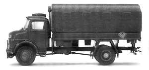 Military - Modern German Army (BW) - Light Trucks -- Mercedes LA911/42 w/Fuel Tank For Helicopters
