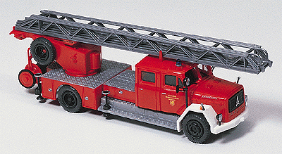 Emergency Magirus -- Magirus F Mercur 125 D 10 Sedan Cab w/Magirus Rear-Mount Aerial Ladder (Kit)