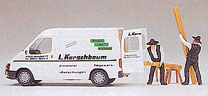 Van Ford Transit -- Kerschbaum Carpenters w/Figures - Assembled