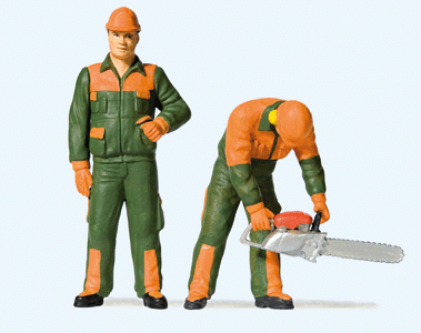Modern Lumberjacks -- Set #1 (green & orange Uniforms) pkg(2)