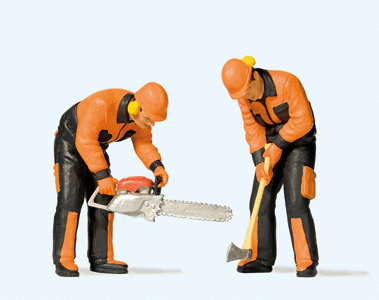 Modern Lumberjacks -- Set #3 (black & orange Uniforms) pkg(2)